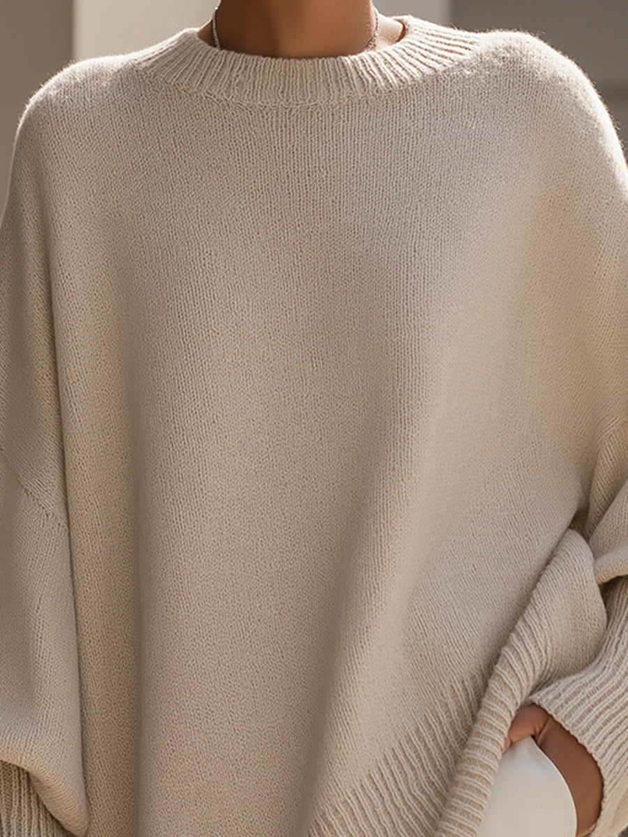 Lucinda | Relaxed Knit Poncho