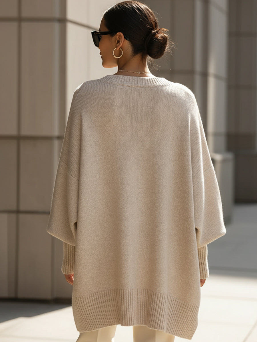 Lucinda | Relaxed Knit Poncho