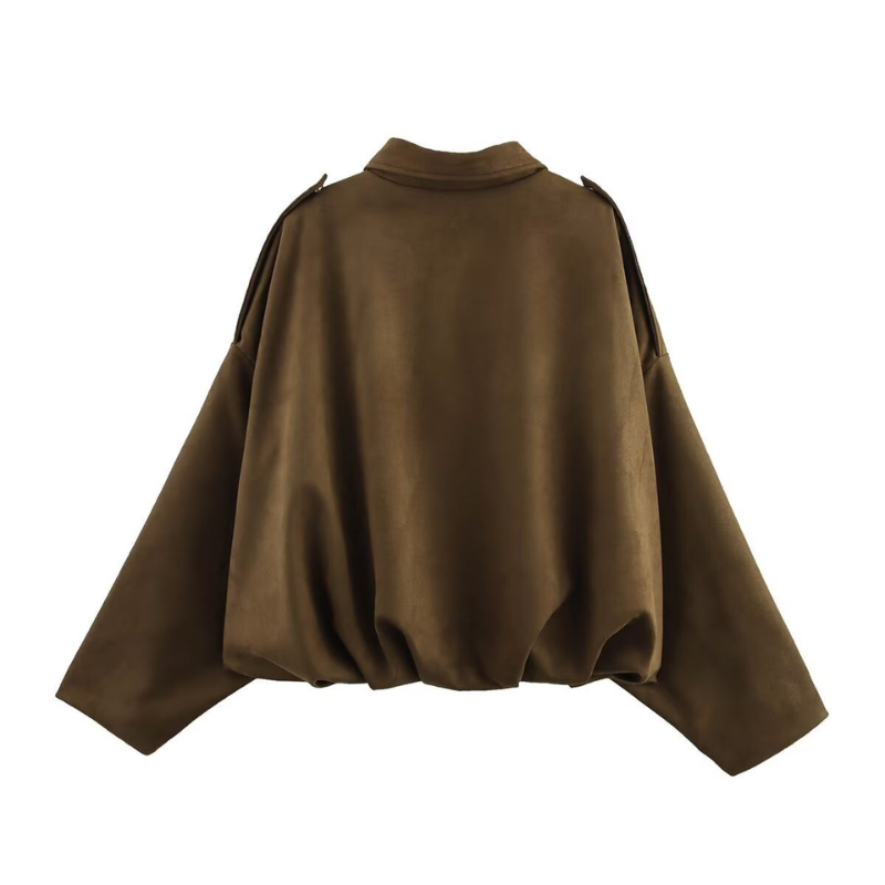 ANNA™ – Chic Cropped Pilot Jacket