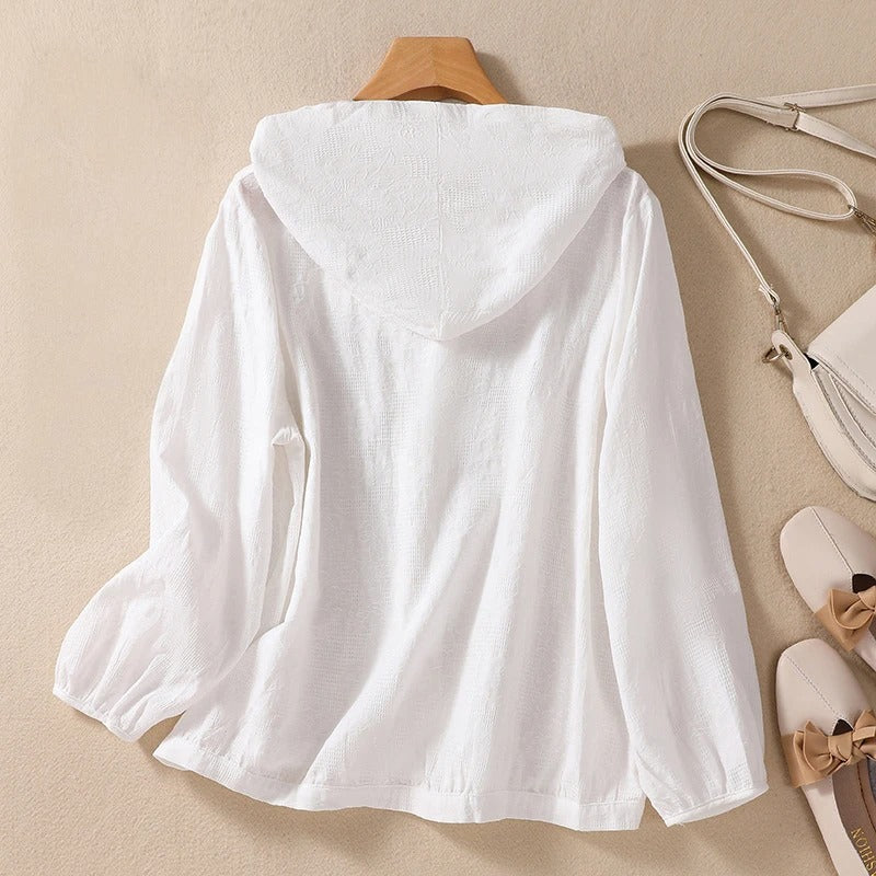 Mia | Relaxed Hooded Shirt
