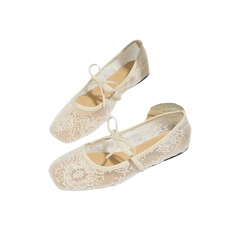 CANDACE™ – Elegant Square Toe Ballet Flats