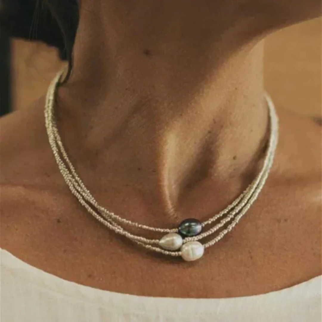 Juniper | Vintage-Style Pearl Necklace