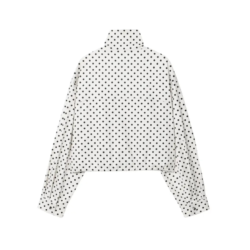 LEILANIE™ – Casual Polka Dot Street Jacket