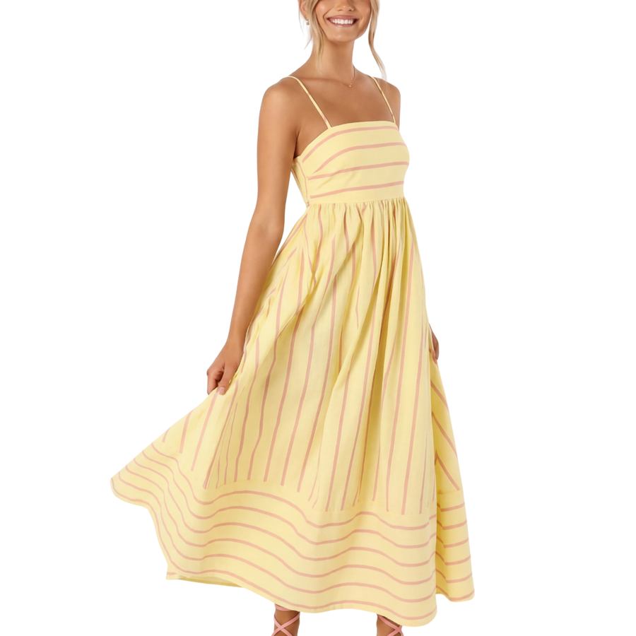 TAYLA™ – Casual Striped Cami Maxi Dress
