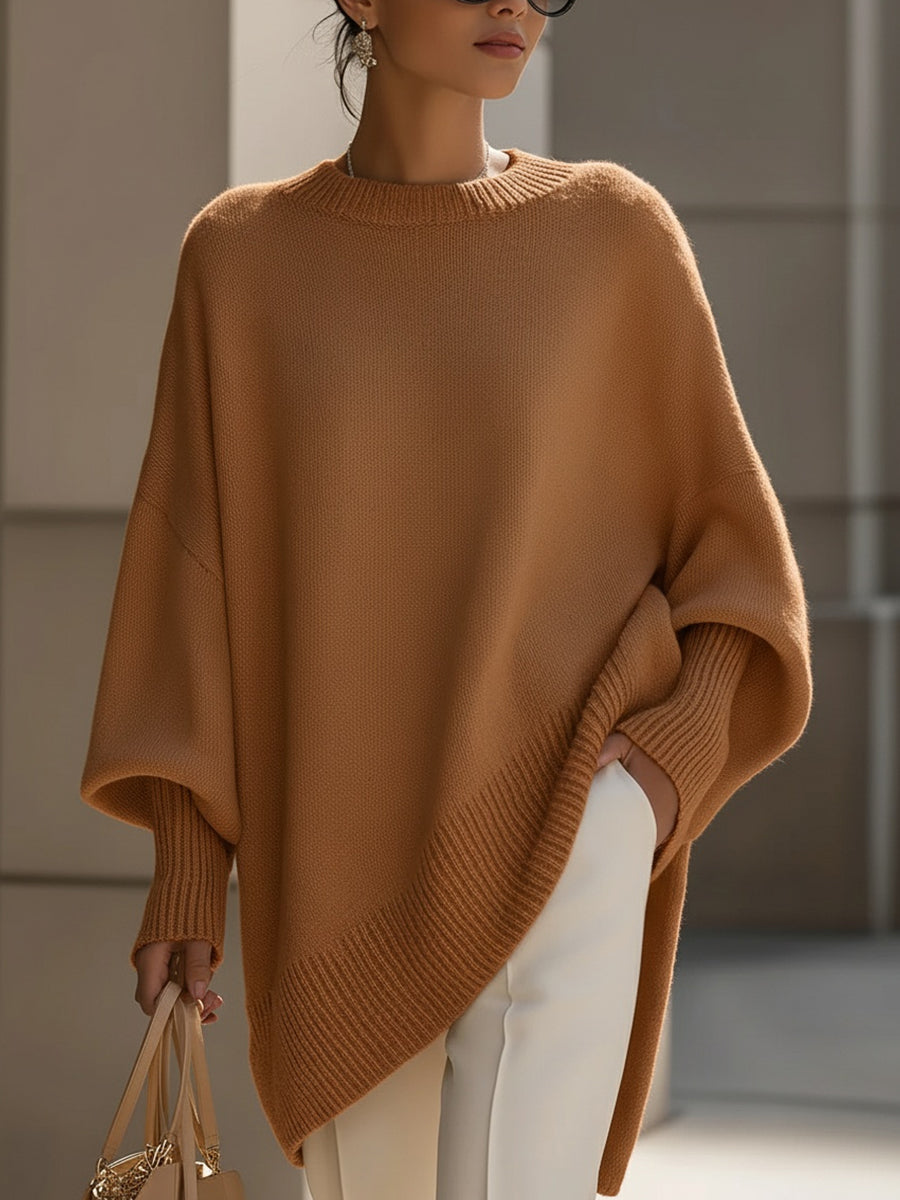 Lucinda | Relaxed Knit Poncho