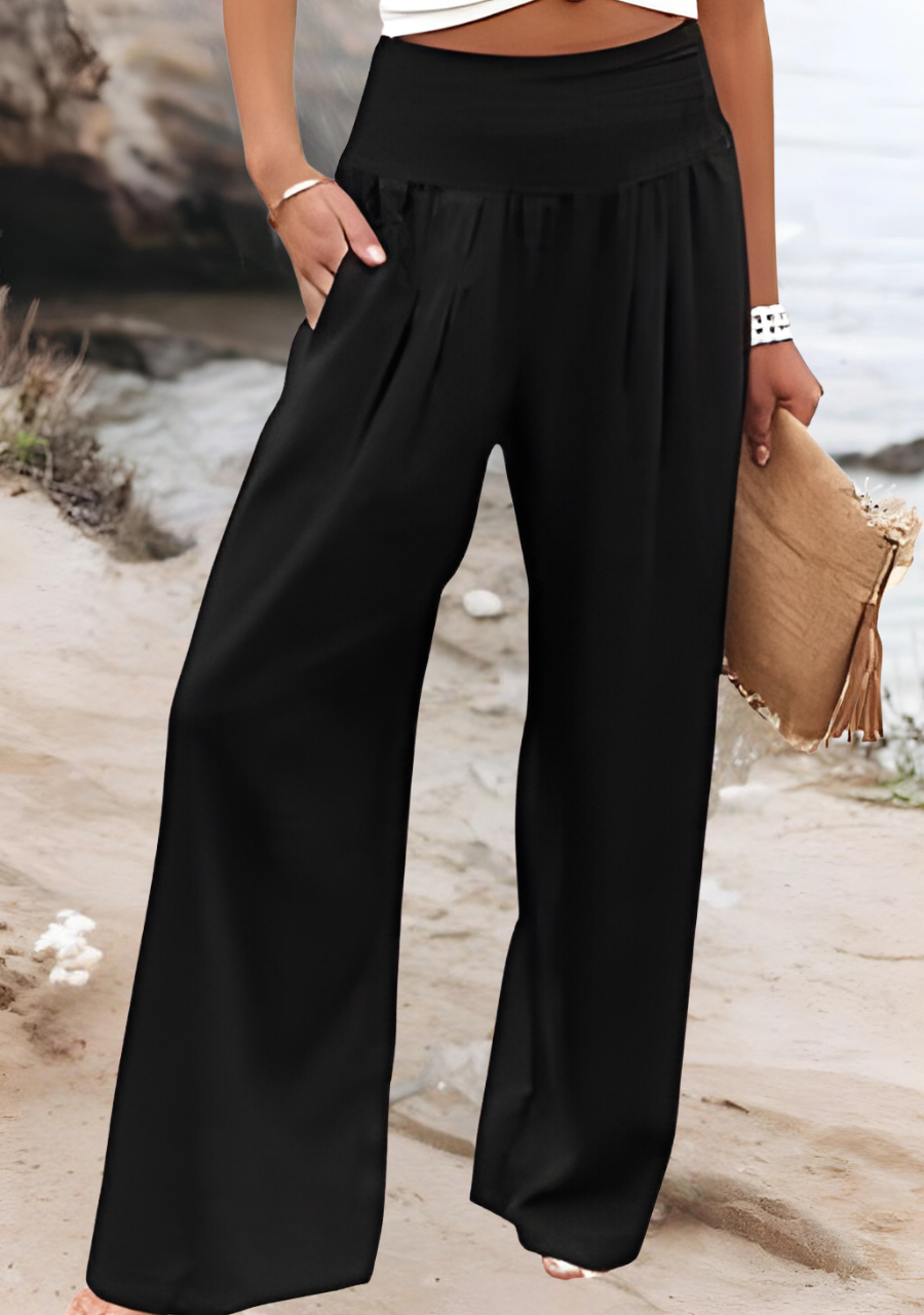 Susanne | Flowing Beach Pants with Wide Legs