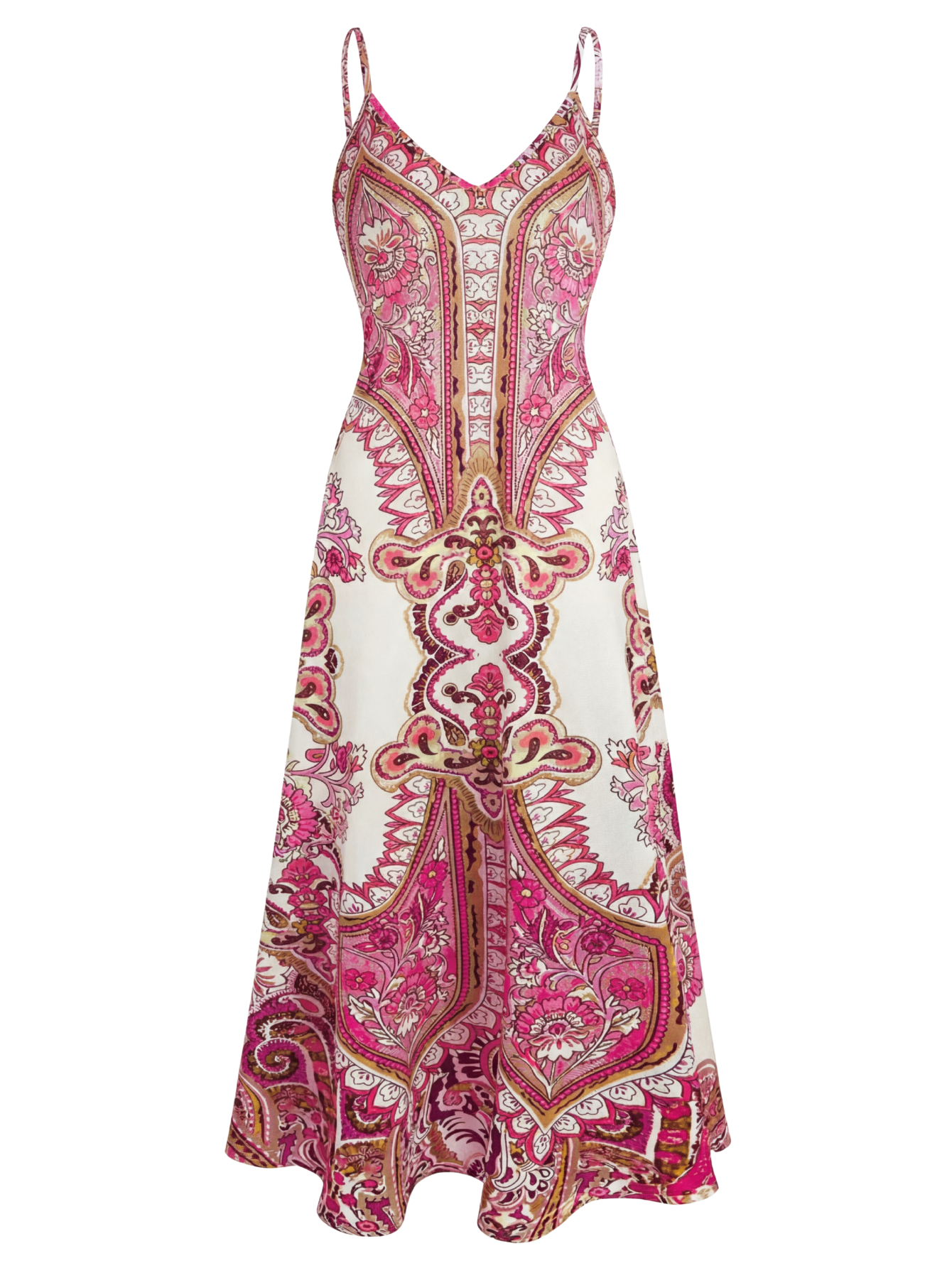 HARRIET™ – Boho Floral Print Spaghetti Strap Dress