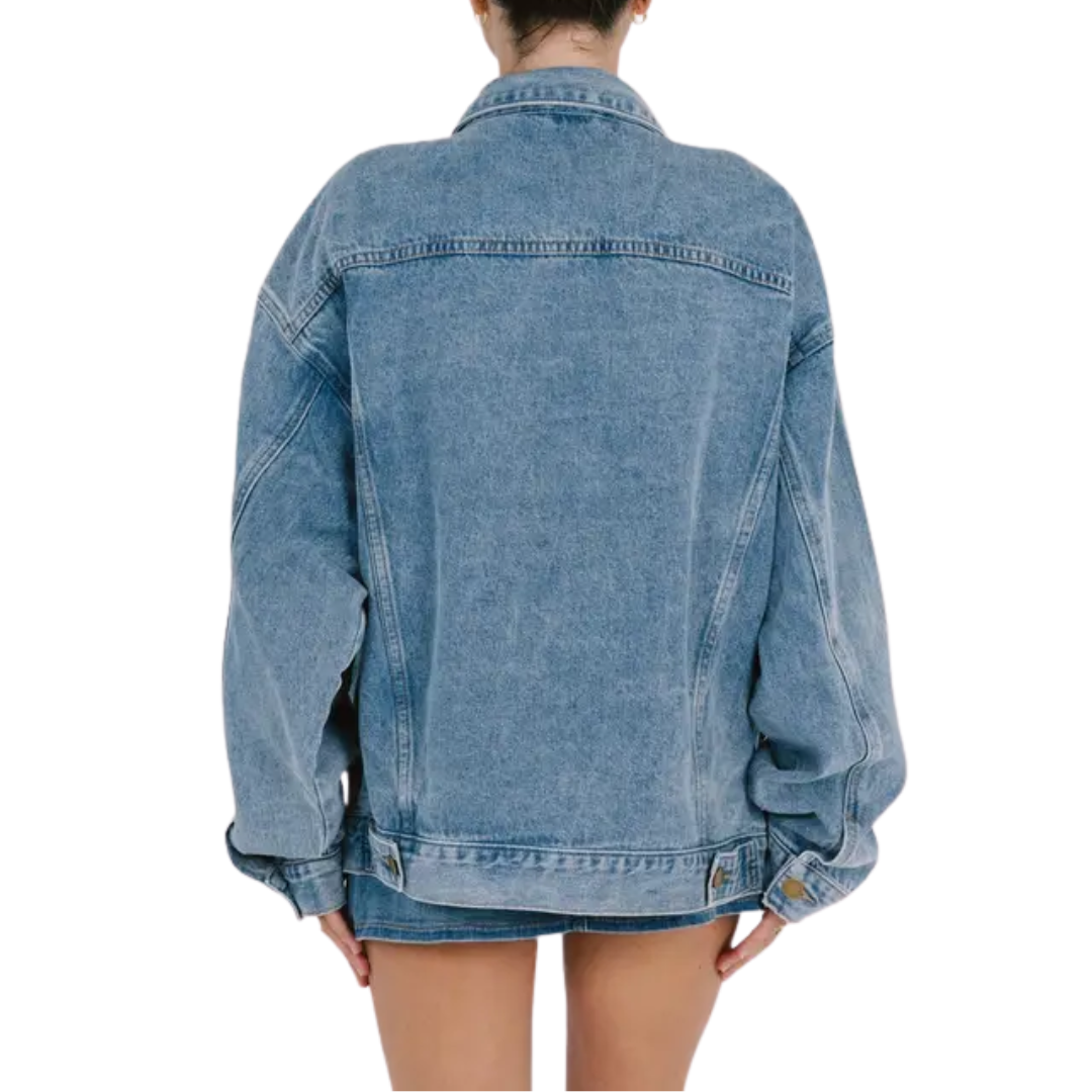 ROSLIND™ – Relaxed Oversized Denim Jacket