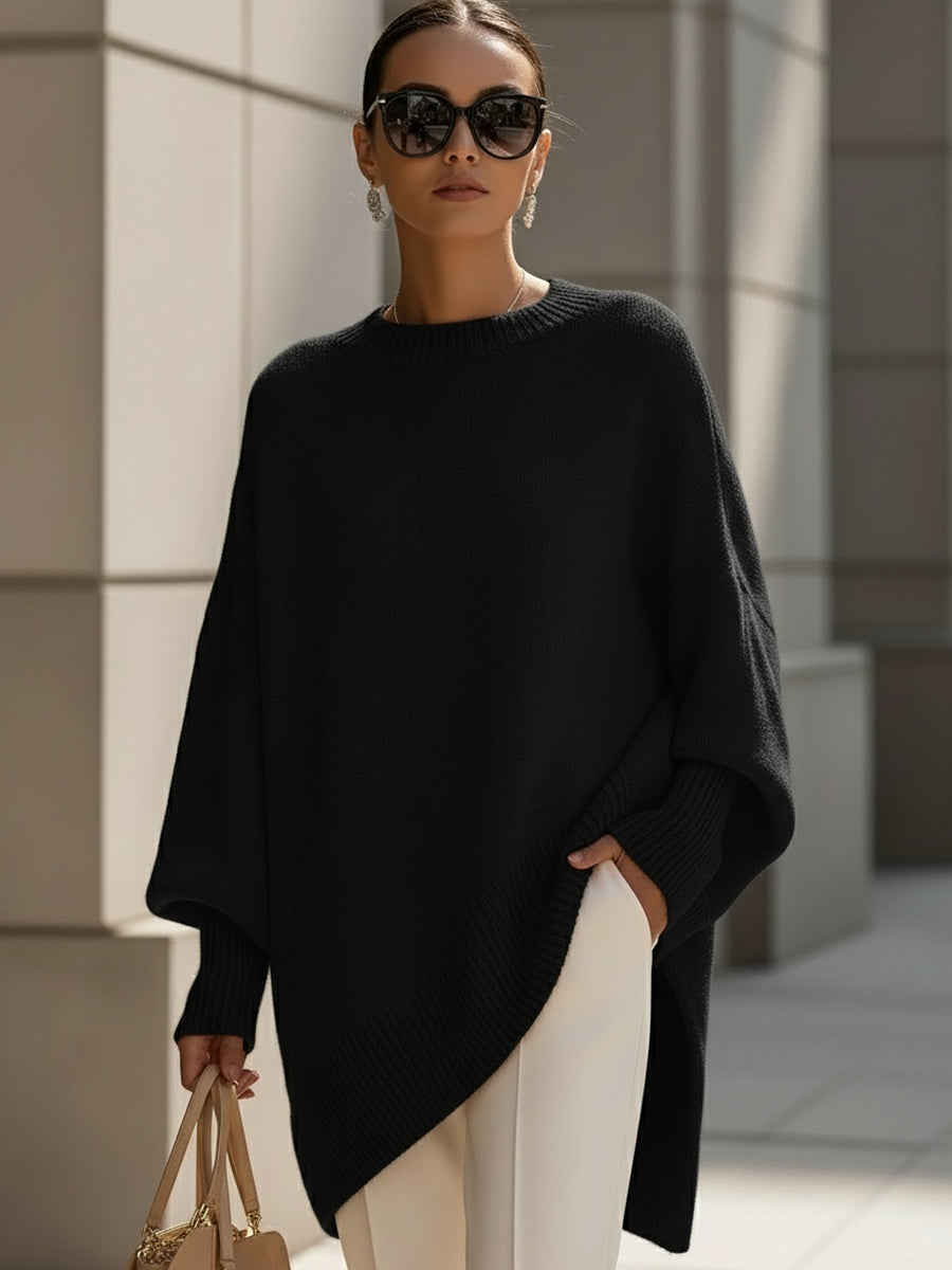 Lucinda | Relaxed Knit Poncho