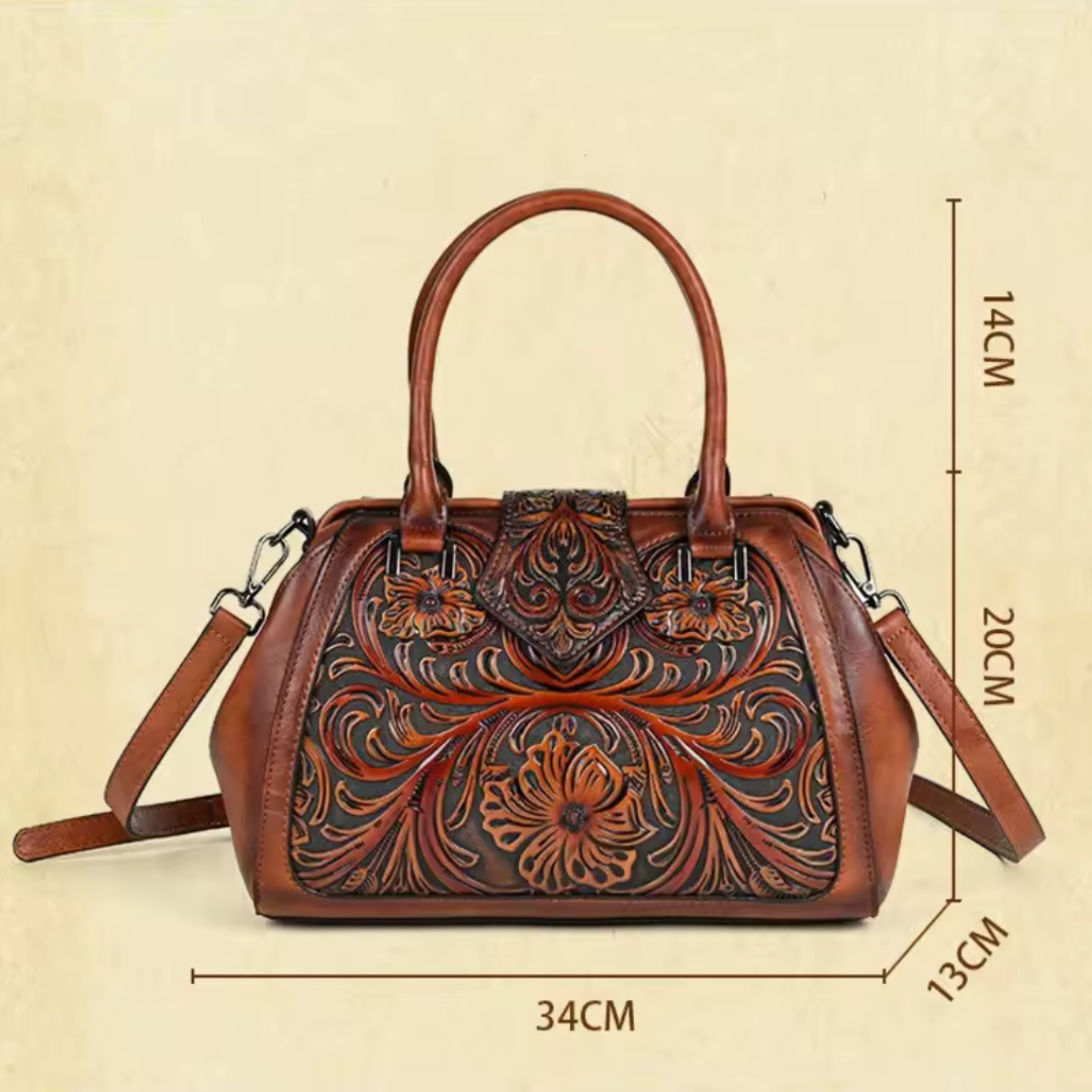 Florina | Elegant Floral Top-Handle Bag