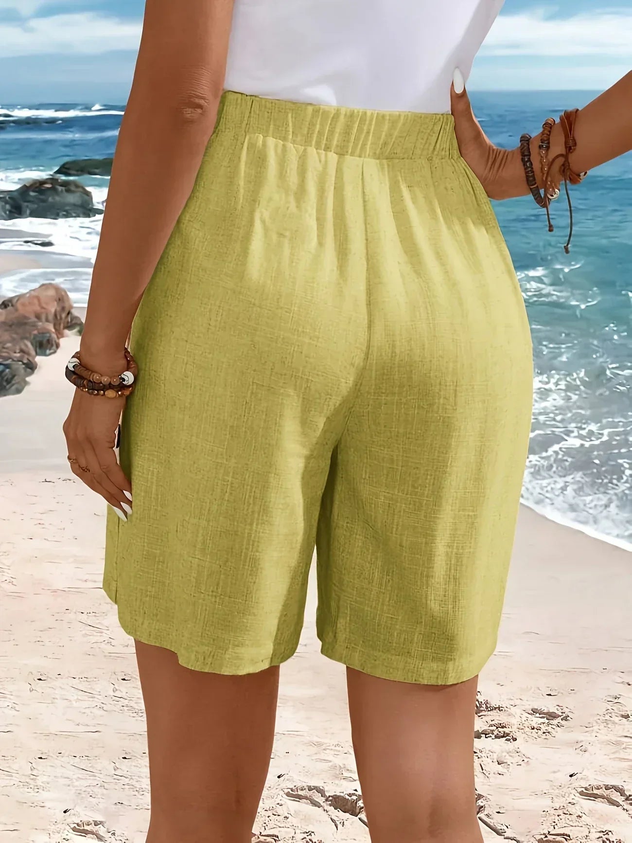 Whitney | Comfortable Shorts With Buttons