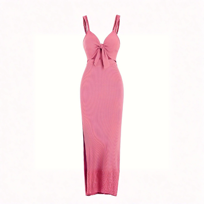 ROSE™ – Chic Knot Front Sleeveless Cami Dress