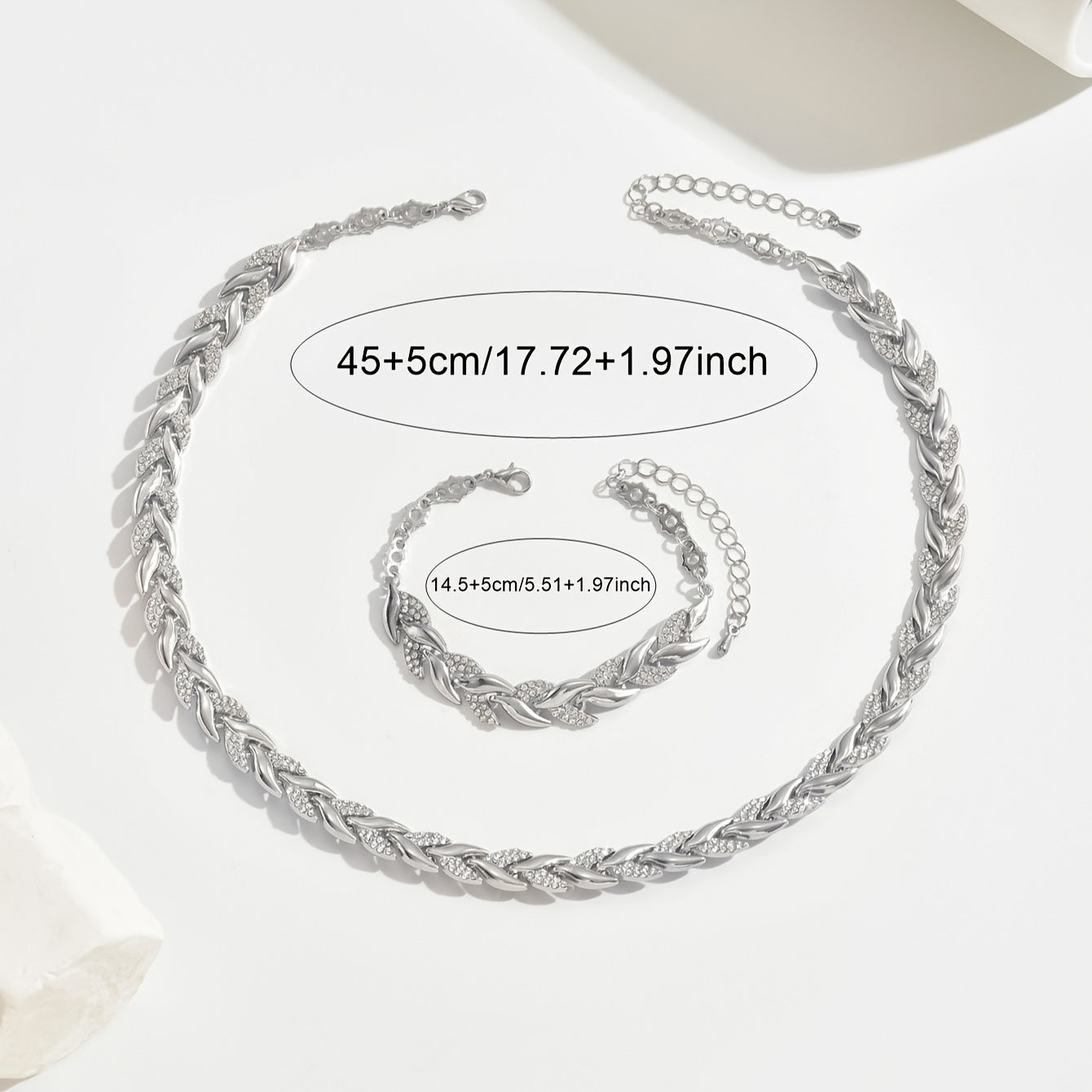 Crystal Fishtail Jewellery Set
