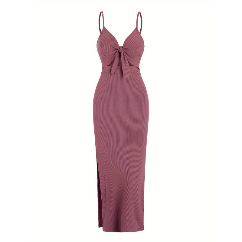 ROSE™ – Chic Knot Front Sleeveless Cami Dress