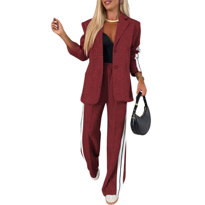 ZORA™ – Casual Striped Two-Piece Set