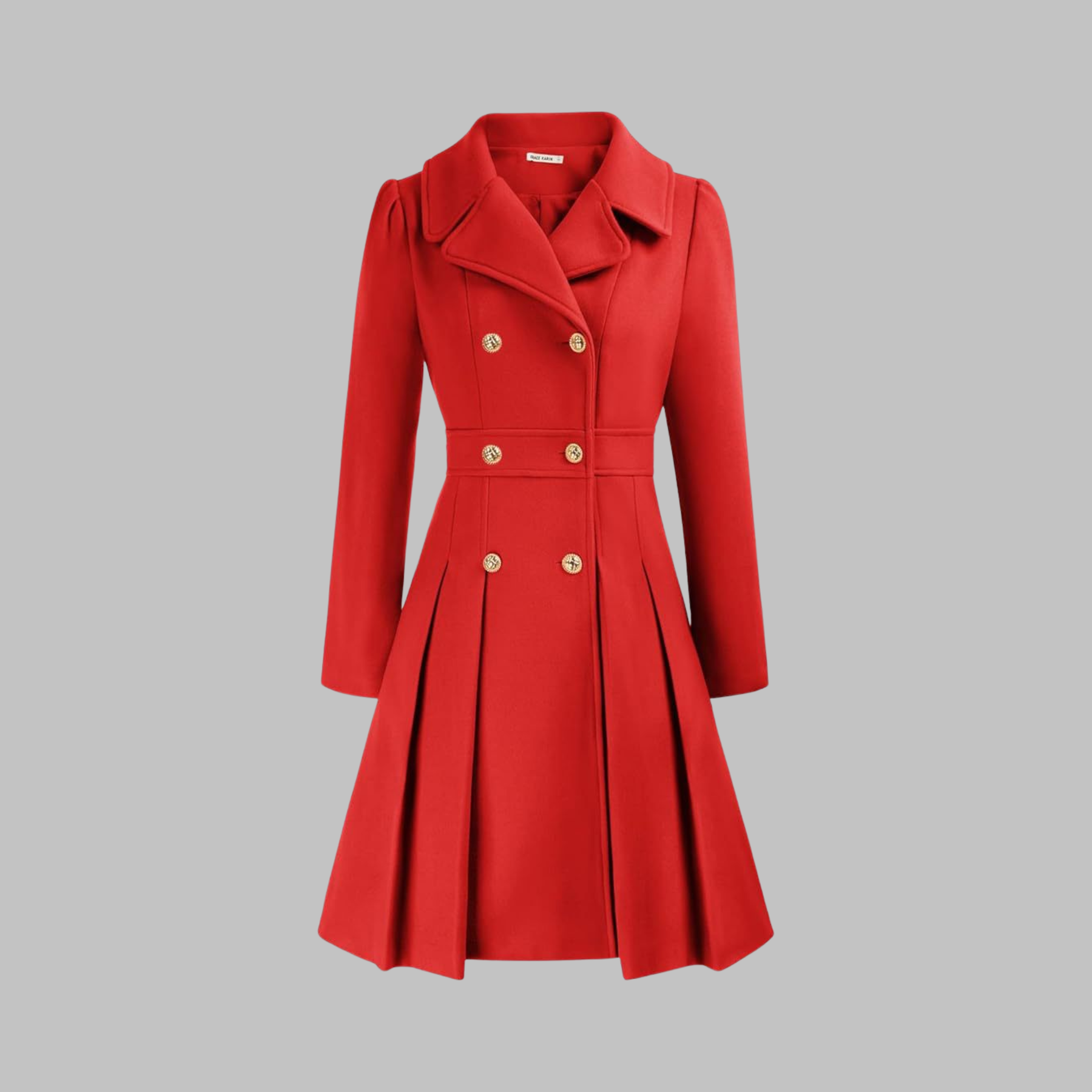 DAMI™ - Classy Double Button Long Sleeve Coat