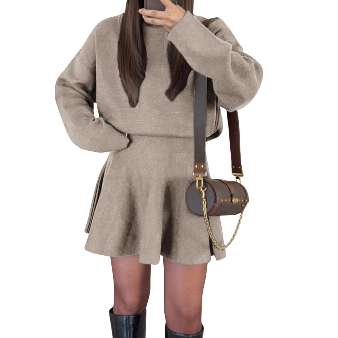 PATRICE™ – Cozy  Long Sleeve Dress