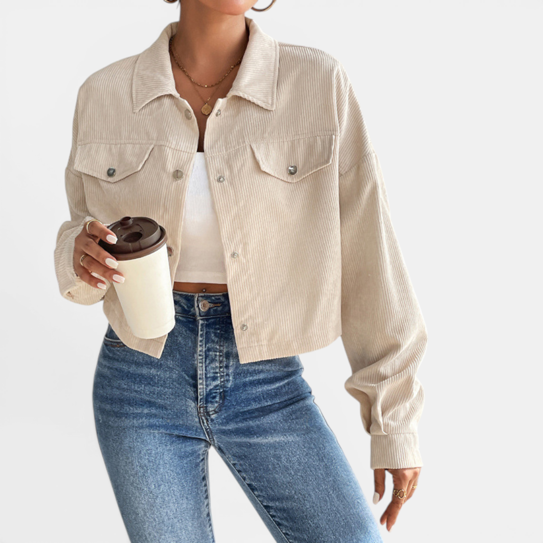 DEVIN™ – Relaxed Corduroy Button-Front Jacket