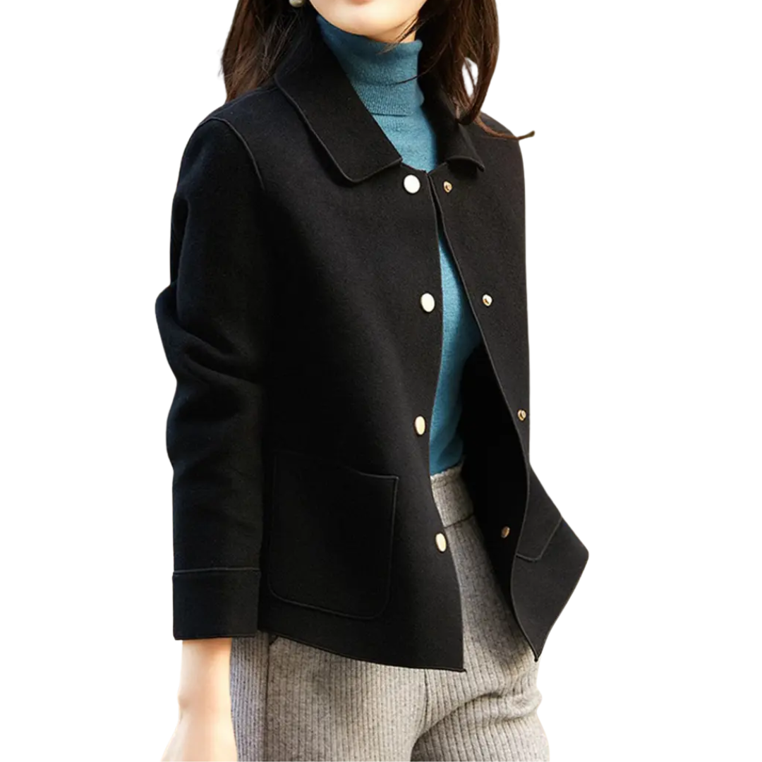 HENRIETTE™ – Refined Double-Faced Wool Pea Coat