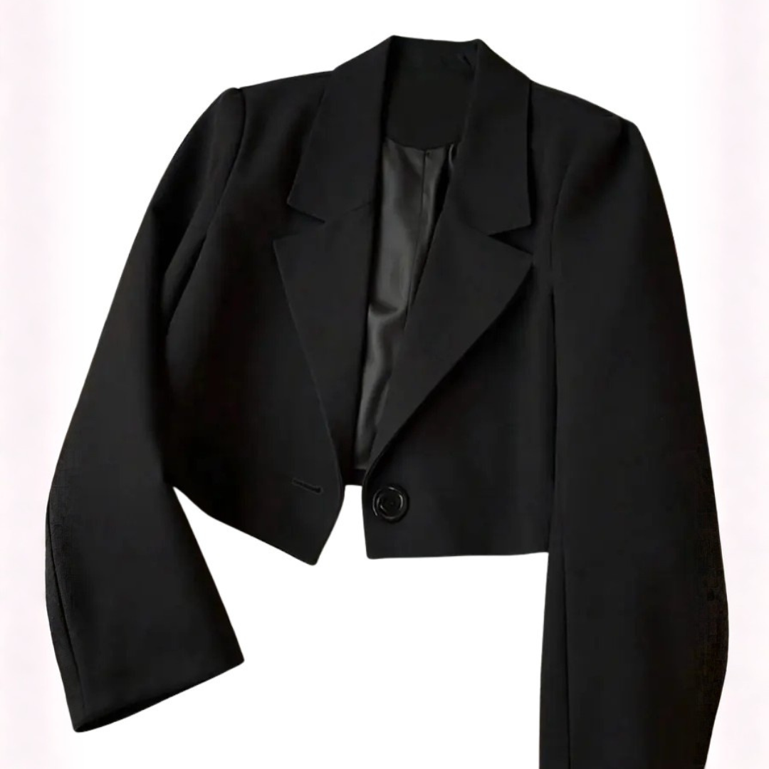 NATALIE™ – Chic Cropped Structured Blazer