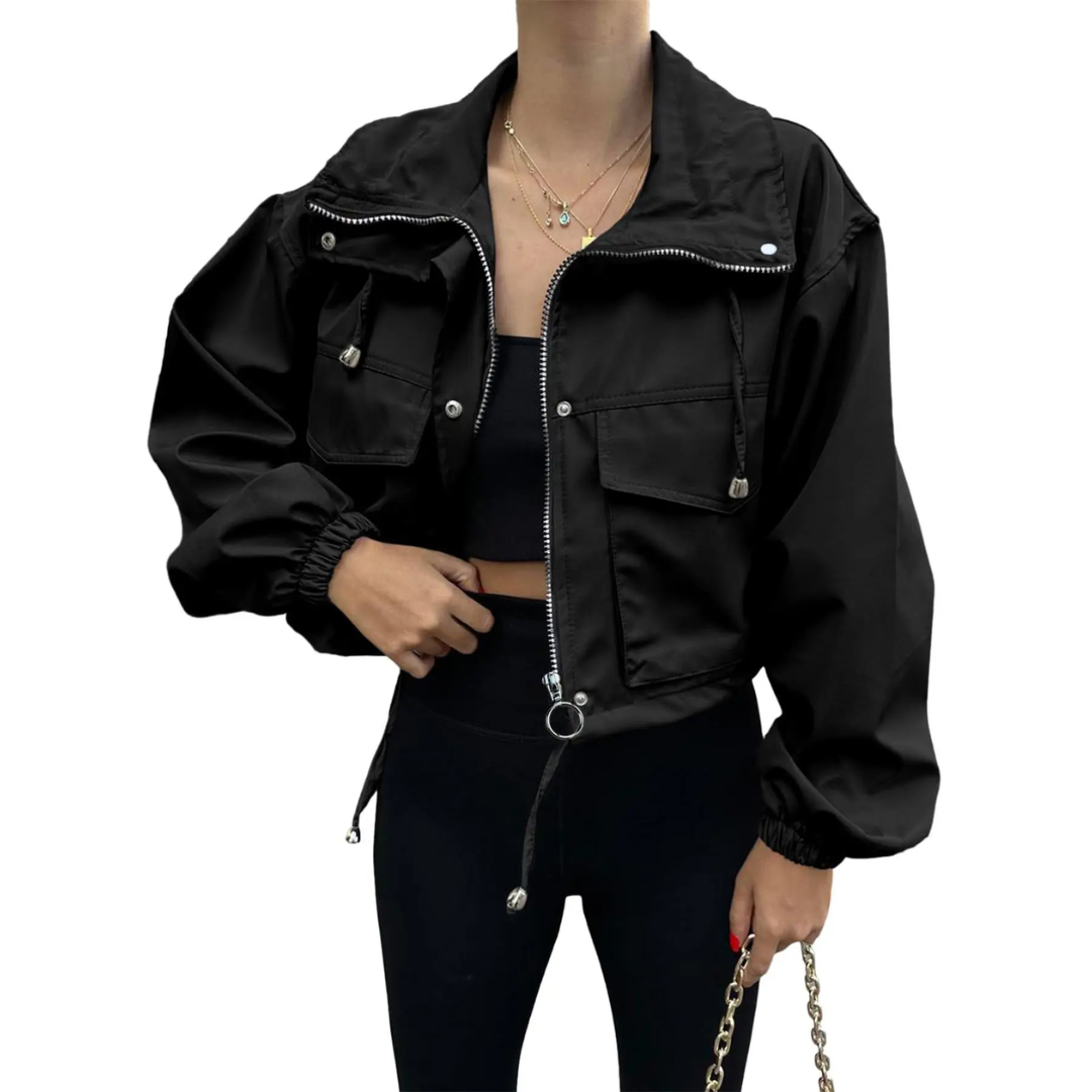 HELENA™ – Sleek Zip-Up Windbreaker Jacket