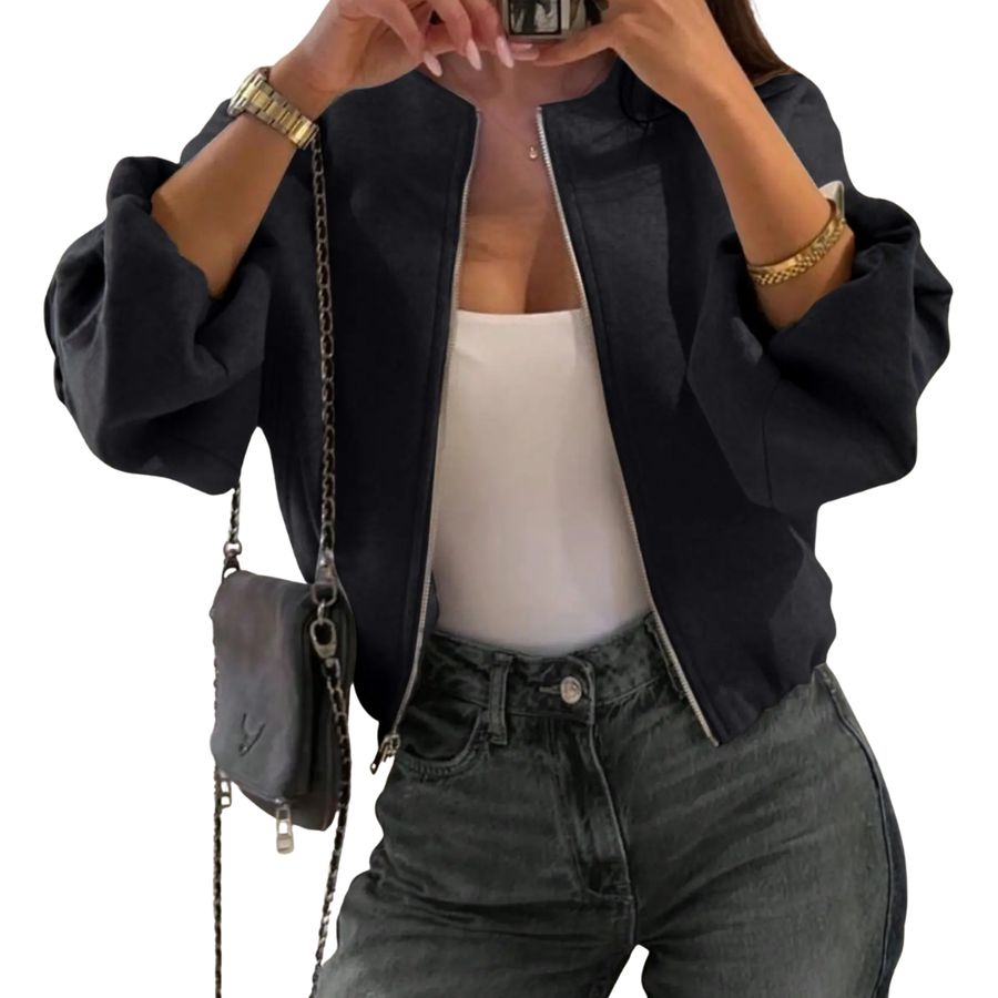 EMBER™ – Zip-Up Cropped Utility Jacket