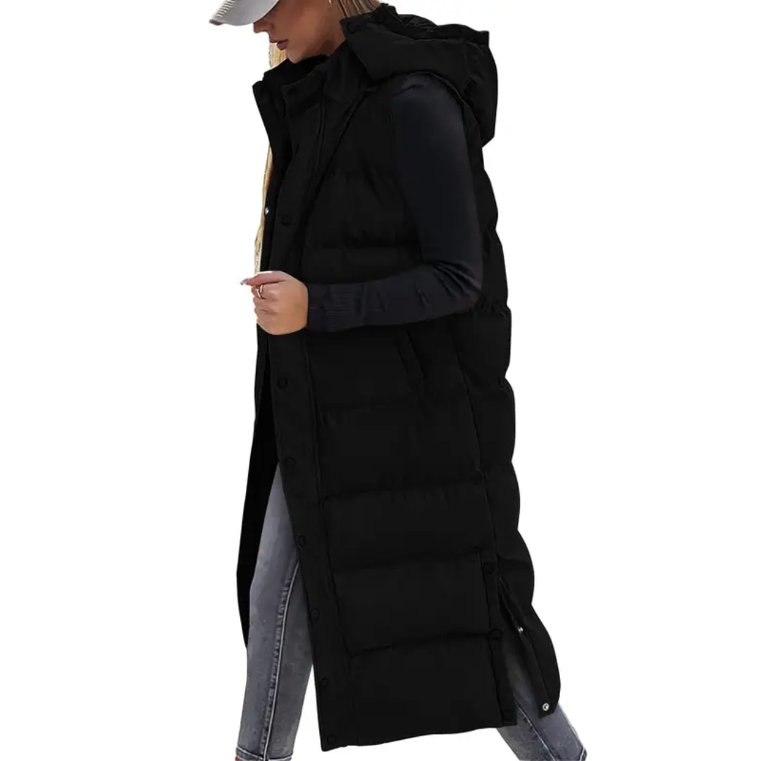 BRYNN™ – Quilted Hooded Zip-Up Puffer Vest