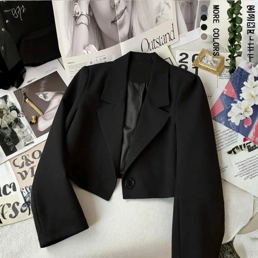 CORINNA™ – Sleek Lapel Fitted Blazer Jacket