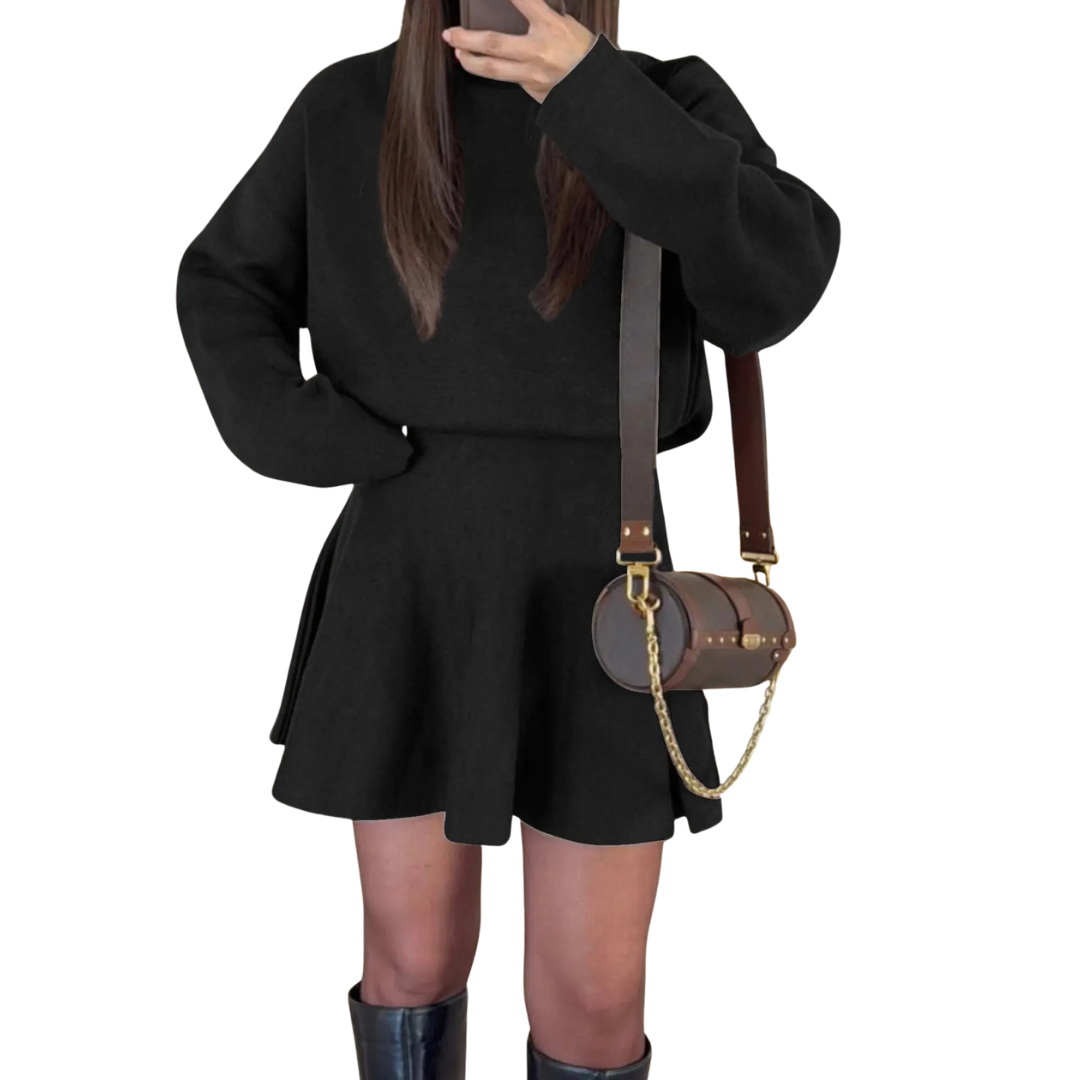 PATRICE™ – Cozy  Long Sleeve Dress