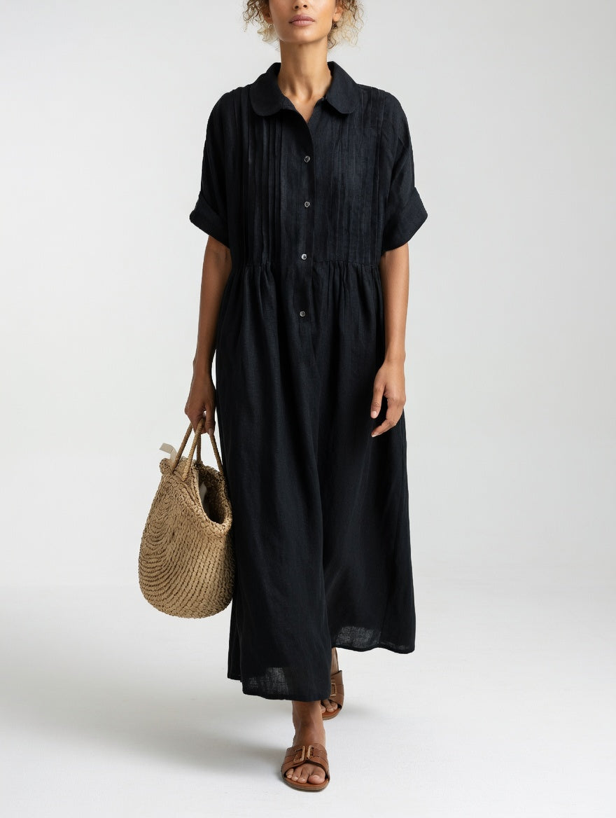 Lysandra™ | Flowing Summer Shirt Dress