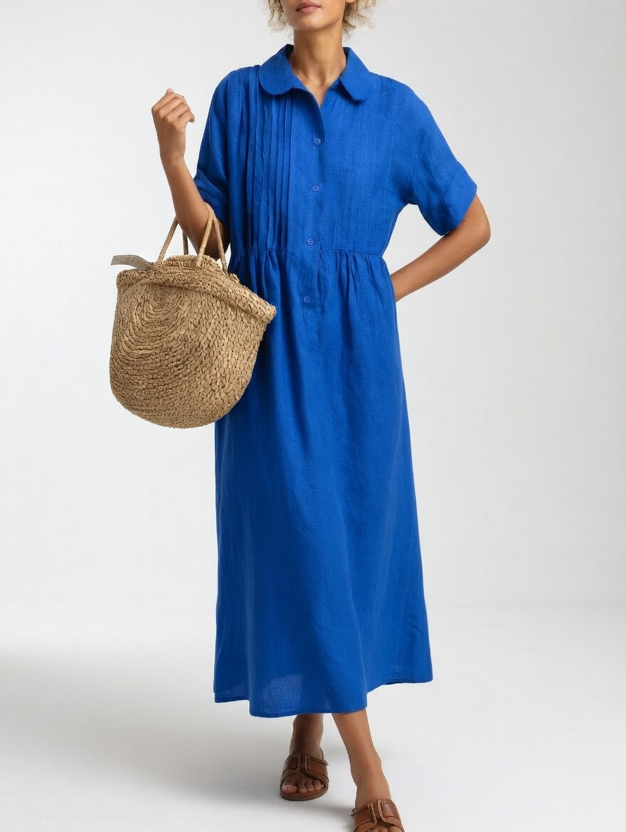 Lysandra™ | Flowing Summer Shirt Dress