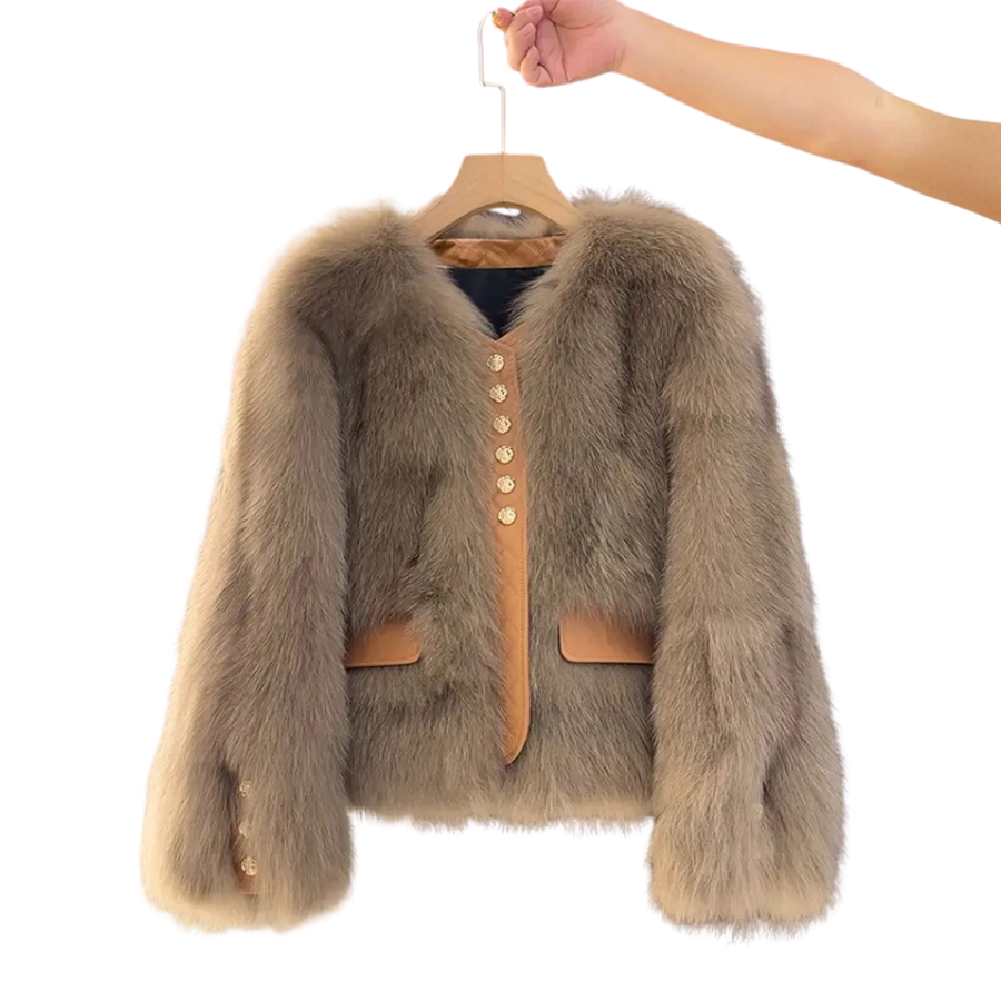 COSETTE™ – Korean Faux Fox Fur Coat