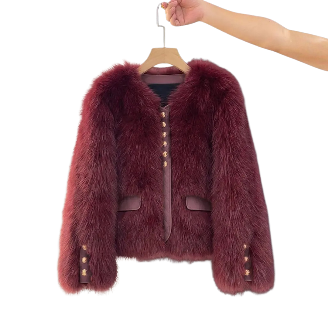 COSETTE™ – Korean Faux Fox Fur Coat