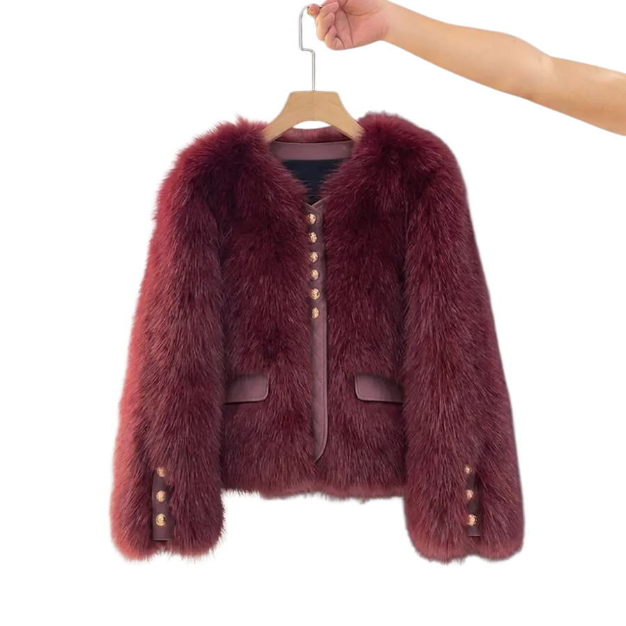 COSETTE™ – Korean Faux Fox Fur Coat