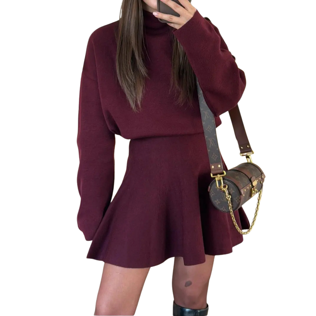 PATRICE™ – Cozy  Long Sleeve Dress