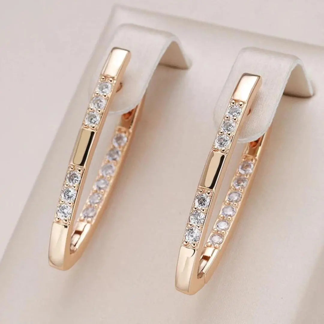 Quinn | Refined Zirconia Stone Earrings