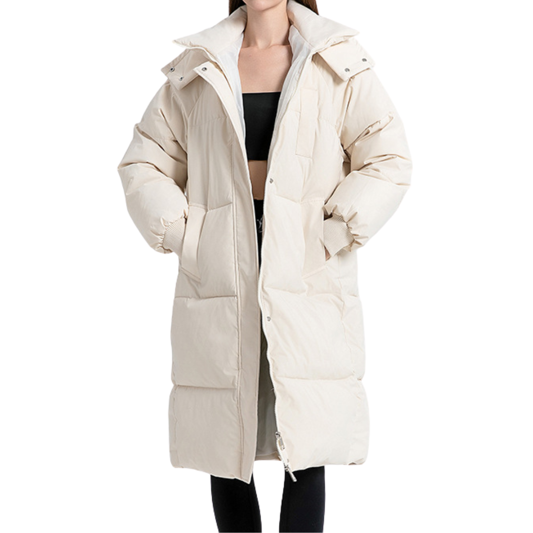 WINTARA™ – Cozy Oversized Hooded Long Puffer Coat