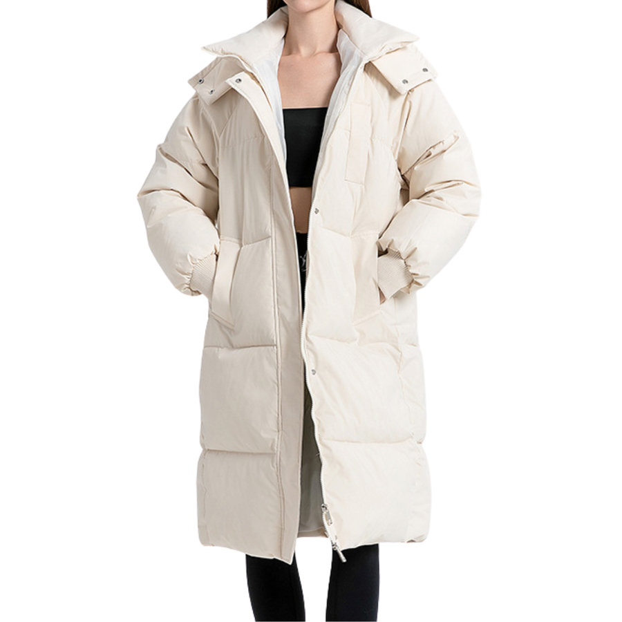WINTARA™ – Cozy Oversized Hooded Long Puffer Coat