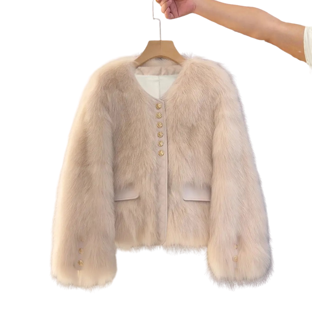 COSETTE™ – Korean Faux Fox Fur Coat