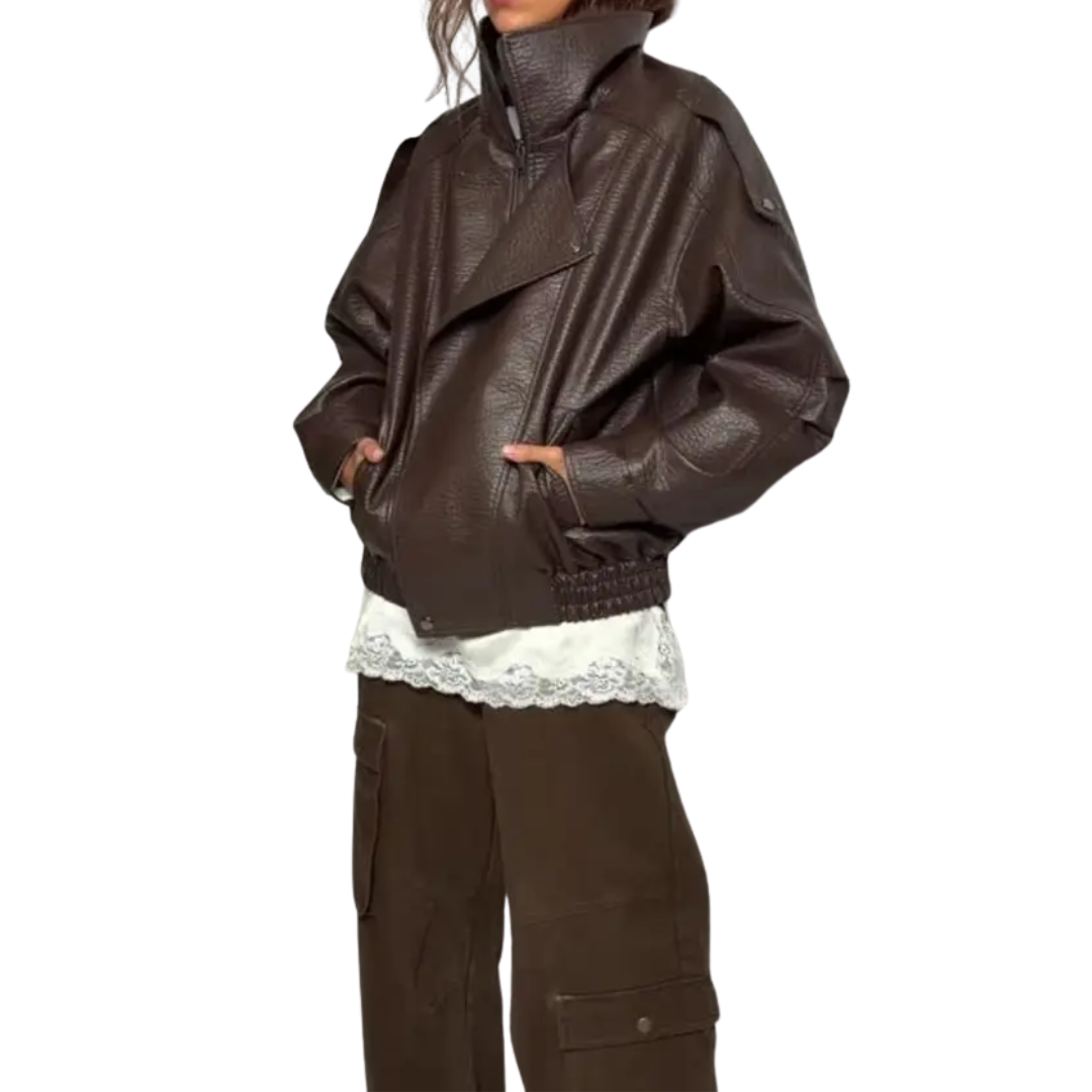 HENDRIX™ – Vintage Street Lychee Leather Jacket