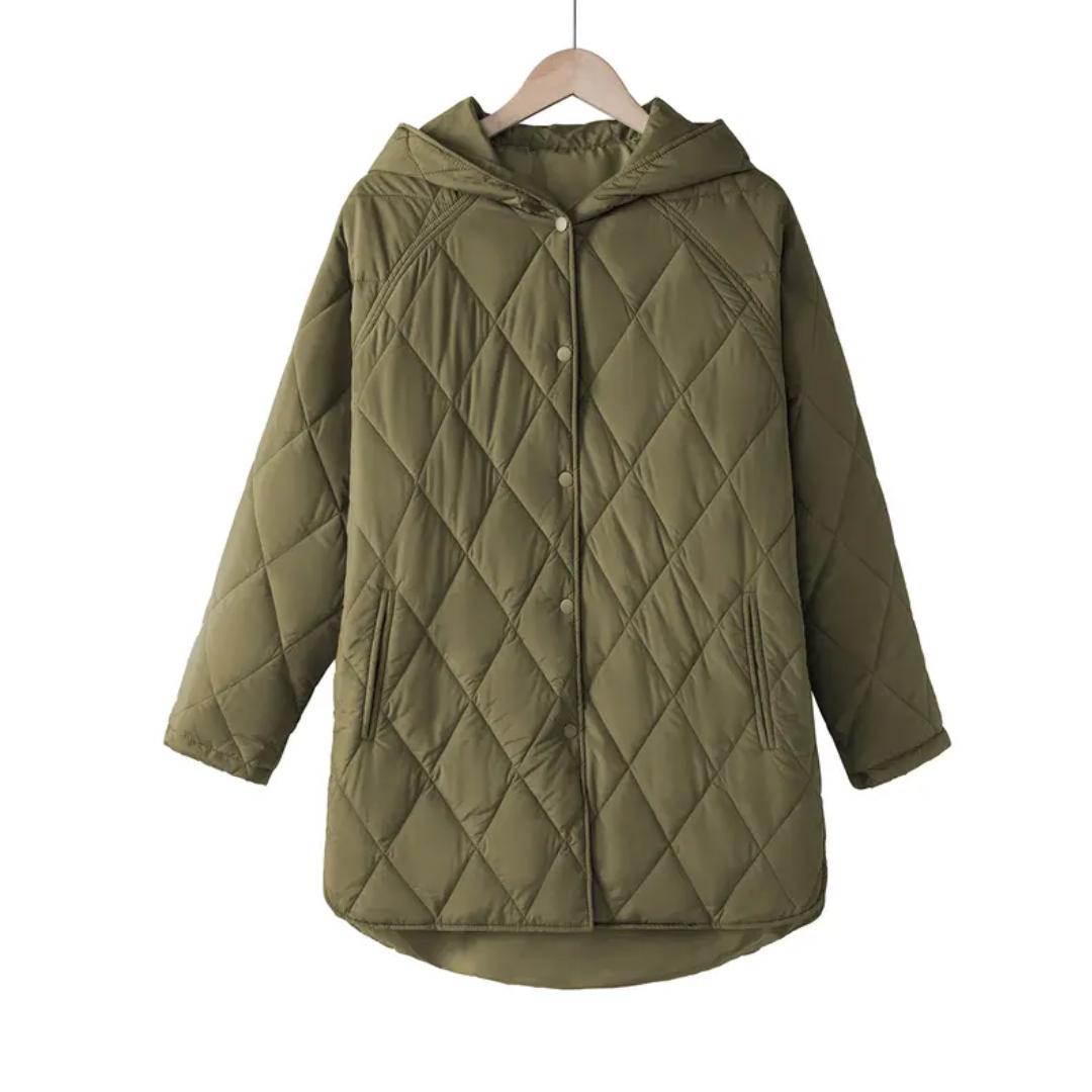 NYLA™ – Cozy Diamond Quilted Puffer Jacket