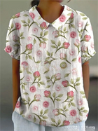 Light pink with floral print
