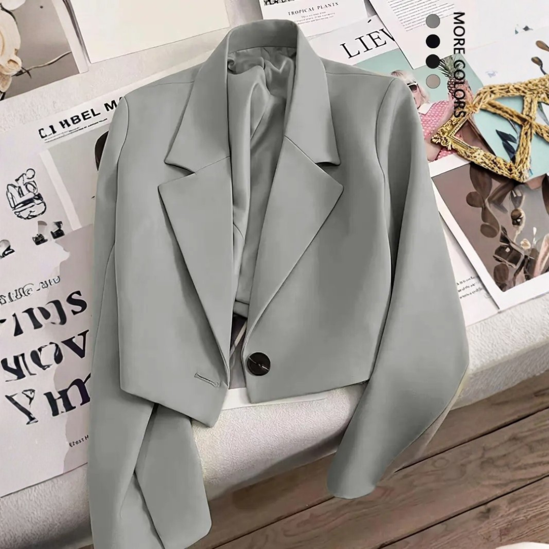 CORINNA™ – Sleek Lapel Fitted Blazer Jacket