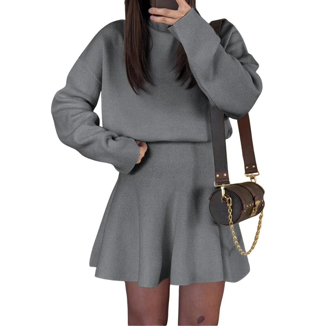 PATRICE™ – Cozy  Long Sleeve Dress