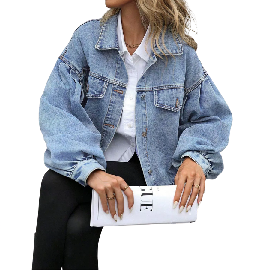 RICKI™ – Relaxed Distressed Street Denim Jacket