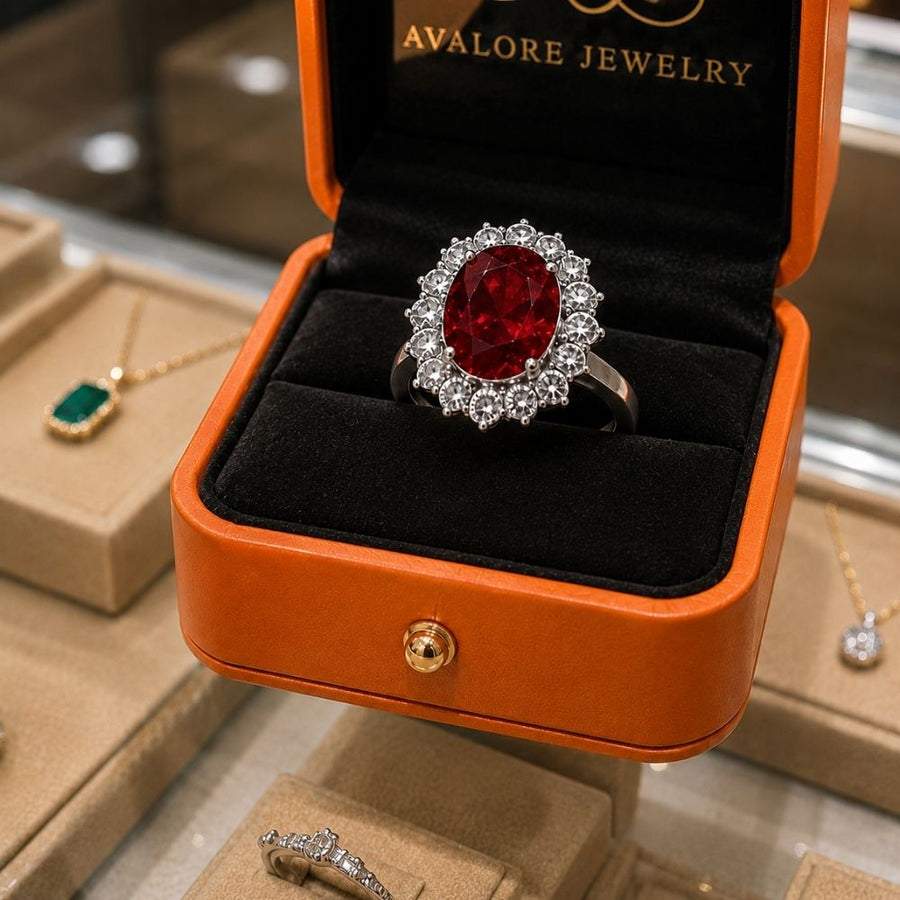 Scarlet Crown Ruby Ring