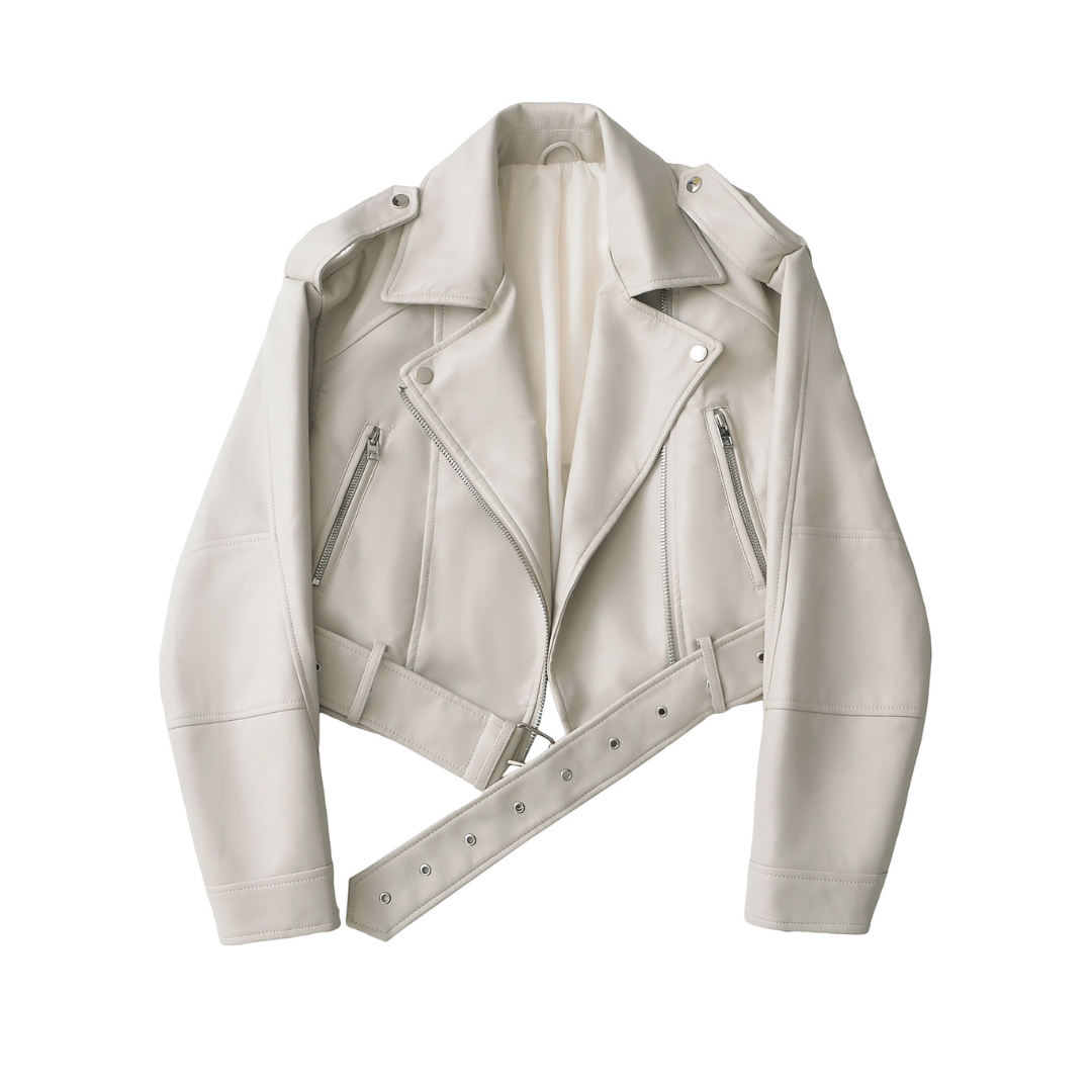 DAGMAR™ – Vintage Moto Loose Leather Jacket