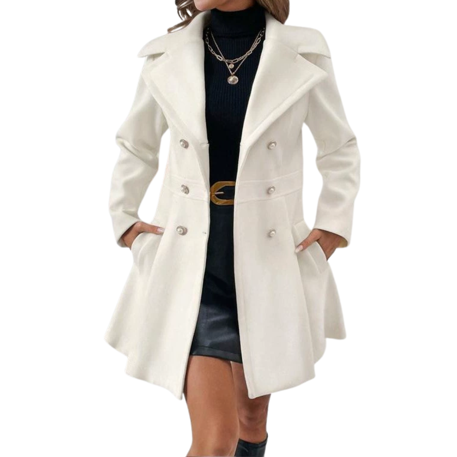 THERON™ – Chic Double-Breasted Wool Overcoat