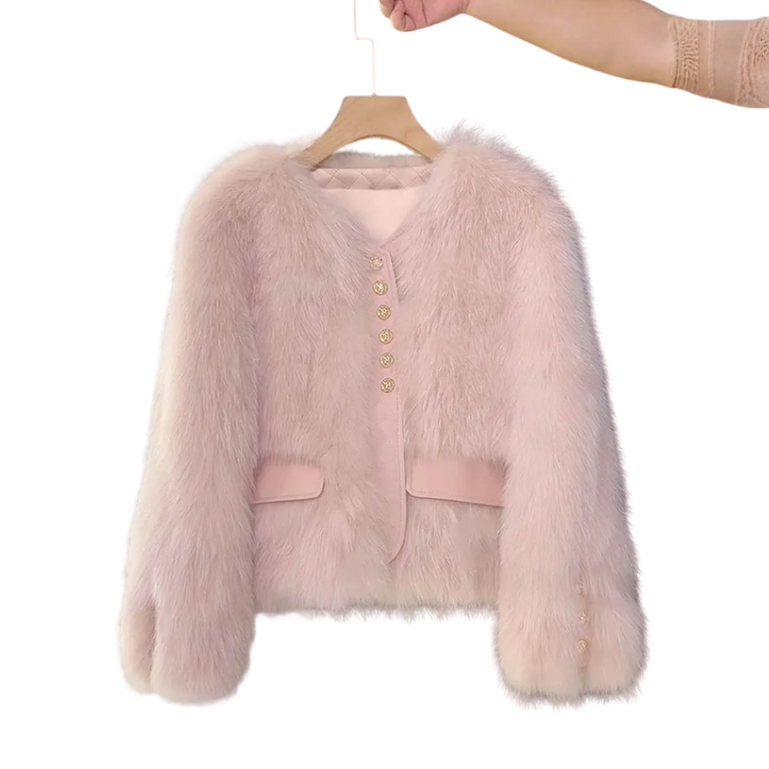 COSETTE™ – Korean Faux Fox Fur Coat