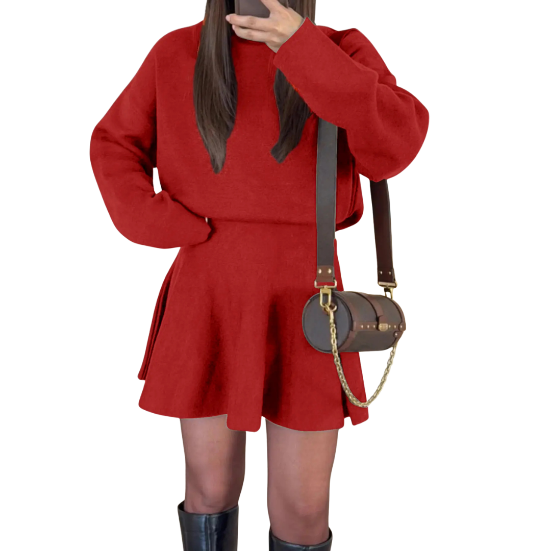 PATRICE™ – Cozy  Long Sleeve Dress
